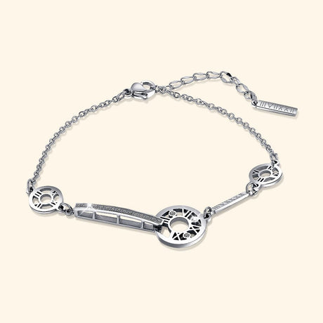 Bullion Gold Eunice Bracelet in White Gold