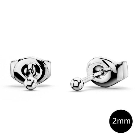 Bullion Gold Ball Stud Earrings 2mm
