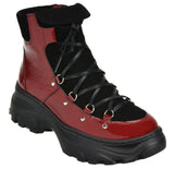 Bosccolo Womens Boots - Black/Red