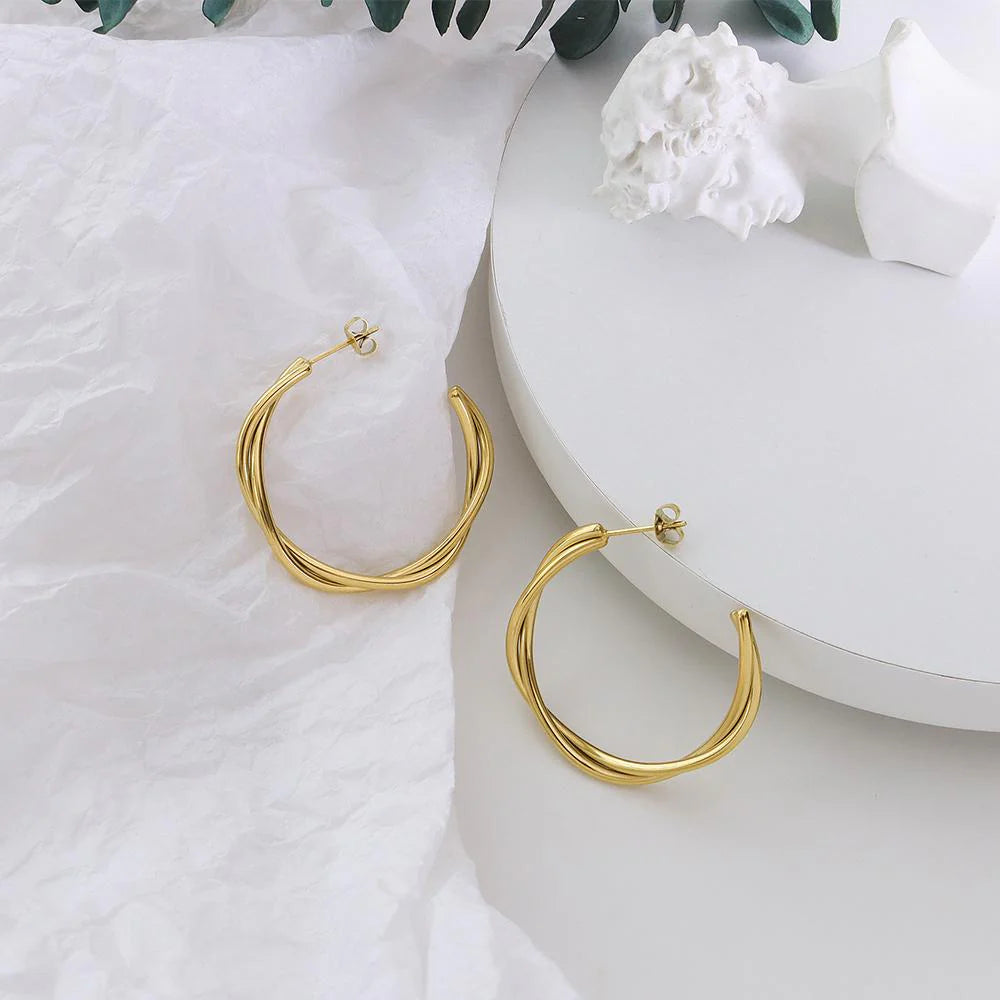 Bullion Gold Elsa Gold Stud Earrings