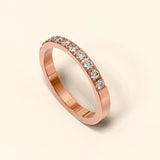 Bullion Gold Ceilia Half Eternity Rose Gold Ring