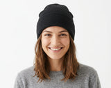 Cherry Red Marle Beanie - Black