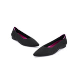 Charlotte Casual Pointed Toe Commuter Flats - Black