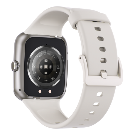 Bluetooth Smart Watch 1.96" TFT Touch Screen Temperature Heart Rate Blood Pressure BT 5.0 - Silver
