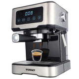 TODO Espresso Coffee Machine Maker Automatic Touch Control LED Display 15 Bar Pump 1.5L