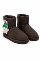 Australian Leather Ugg Mini Uggs - Chocolate - AU8