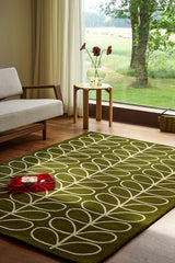 Orla Kiely Linear Stem Olive 060501 Rug