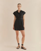Amelius Esra Utility Mini Dress - Black