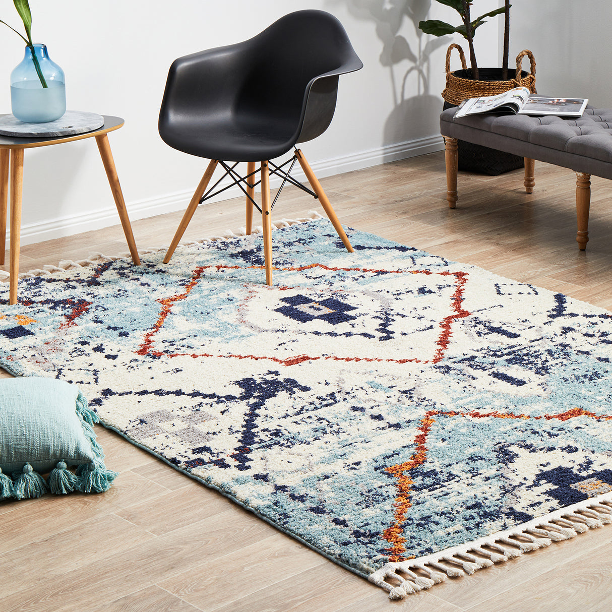 Marrakesh 444 Blue Rug