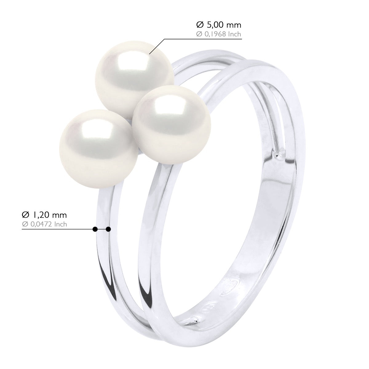 Ring Trilogy - Natural White - Longueur 18 cm