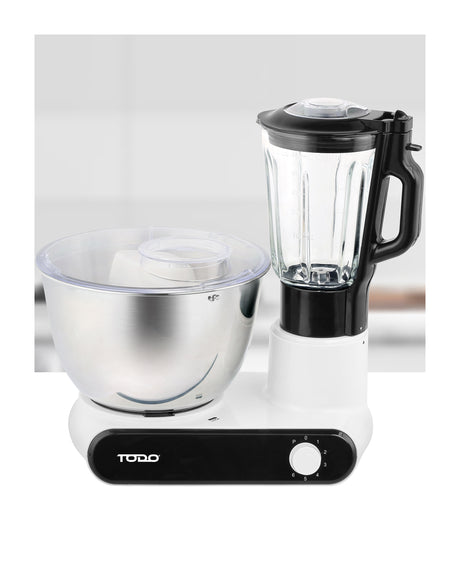 TODO Electric Stand Mixer 6L Stainless Steel Bowl Blender Attachment 7 Speed