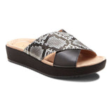 Vionic Hayden Platform Slide - Natural Snake