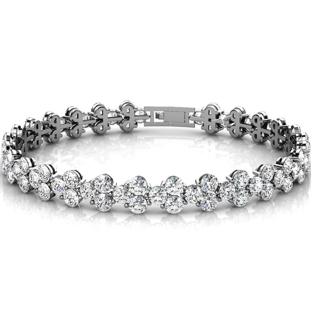 Boxed Bracelet and Earrings Set Embellished with SWAROVSKI® Crystals