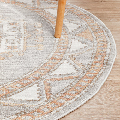 Mayfair Caitlen Grey Round Rug