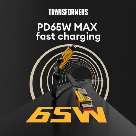 Transformers 4 in 1 65W Fast Charge 65W Data Cable USB Type-C