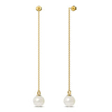 Krystal Couture Katarina Pearl Drop Earrings Embellished with SWAROVSKI Crystals Pearls
