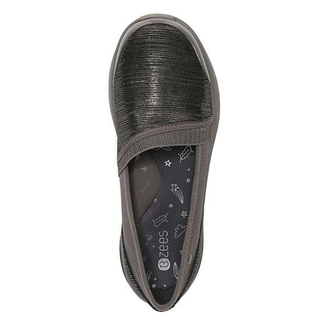 Bzees Lollipop Slip-On Casual Sneaker - Bronze Shimmer
