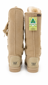 Australian Leather Ugg Roxy Nomad Long Uggs - Natural - AU6