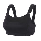 Comfortable High Impact No Bounce Workout Bra - Black