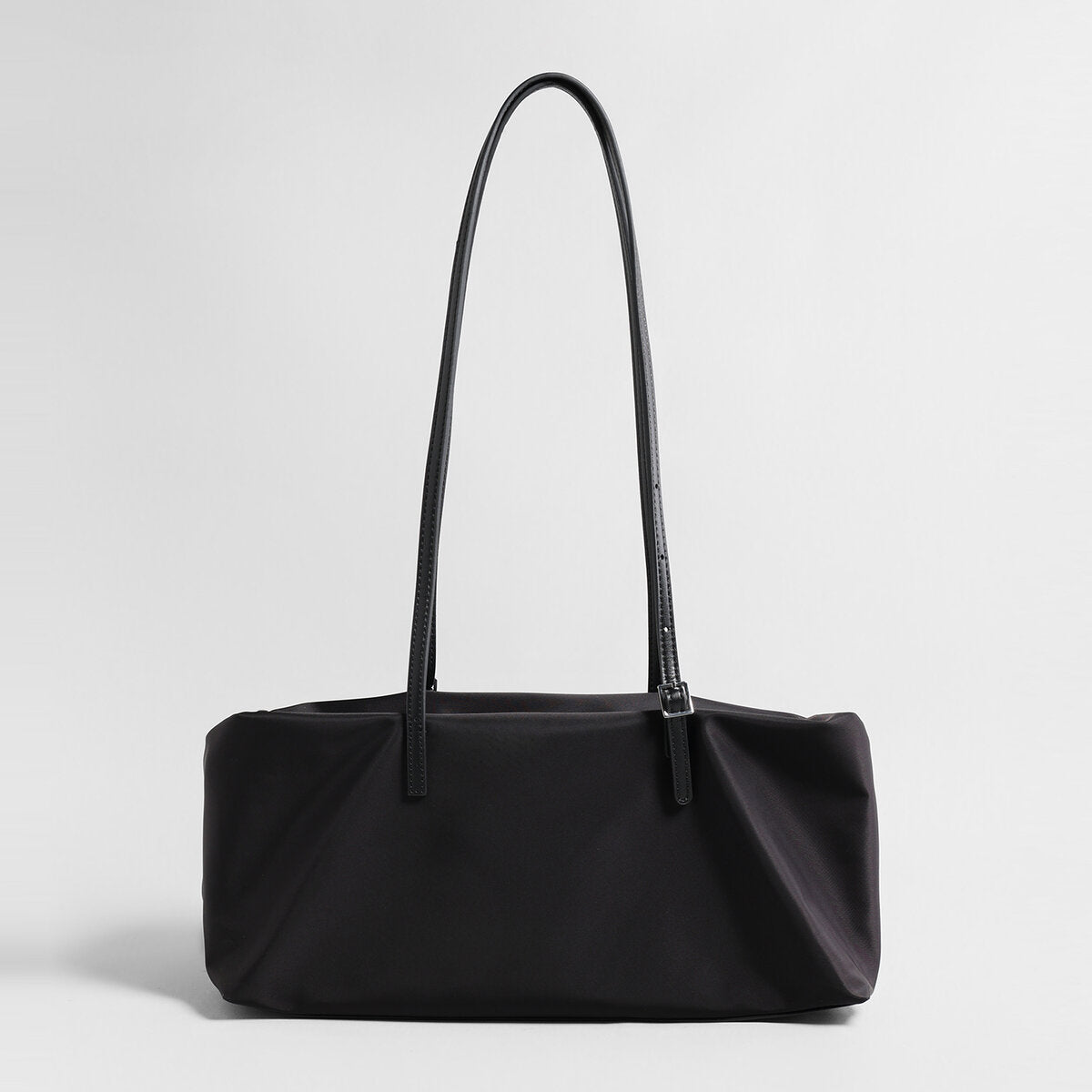 Nylon Boston Shoulder Bag - Black