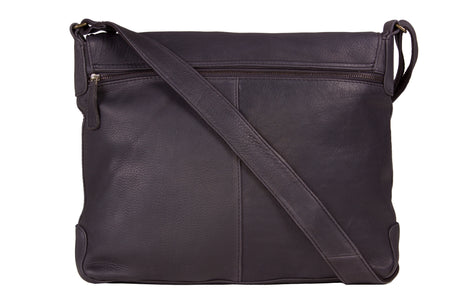 Mens Navy Leather Bag
