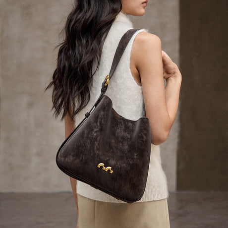 Nalandu Midnight Luxe Large Capacity Tote Bag - Chocolate