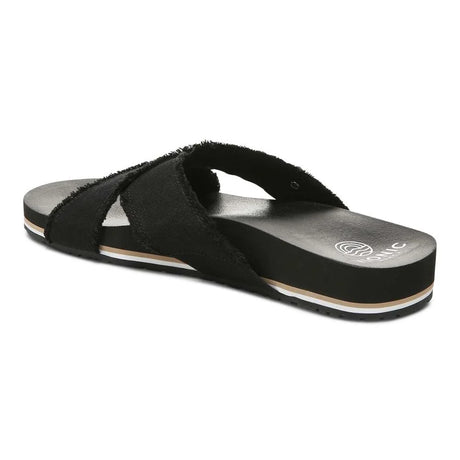 Vionic Panama Beach Slide - Black Canvas