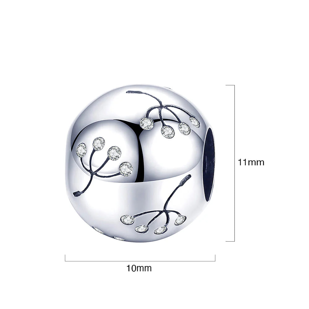 Solid 925 Sterling Silver Dandelions Pandora Inspired Charm