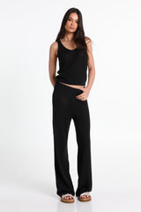 Lost In Lunar Women's Raya Knit Pants - Black