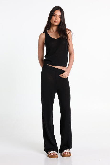 Lost In Lunar Women's Raya Knit Pants - Black