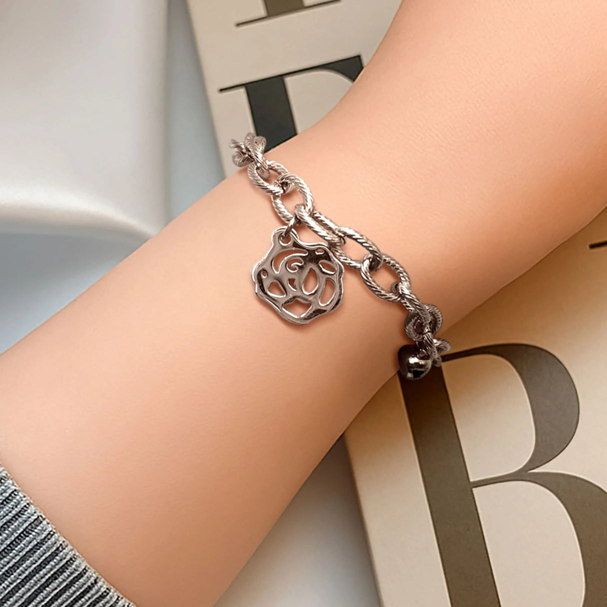 Bullion Gold Mixed Charm Bracelet