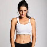 High Impact Lightly Padded Wireless Active Bra - White