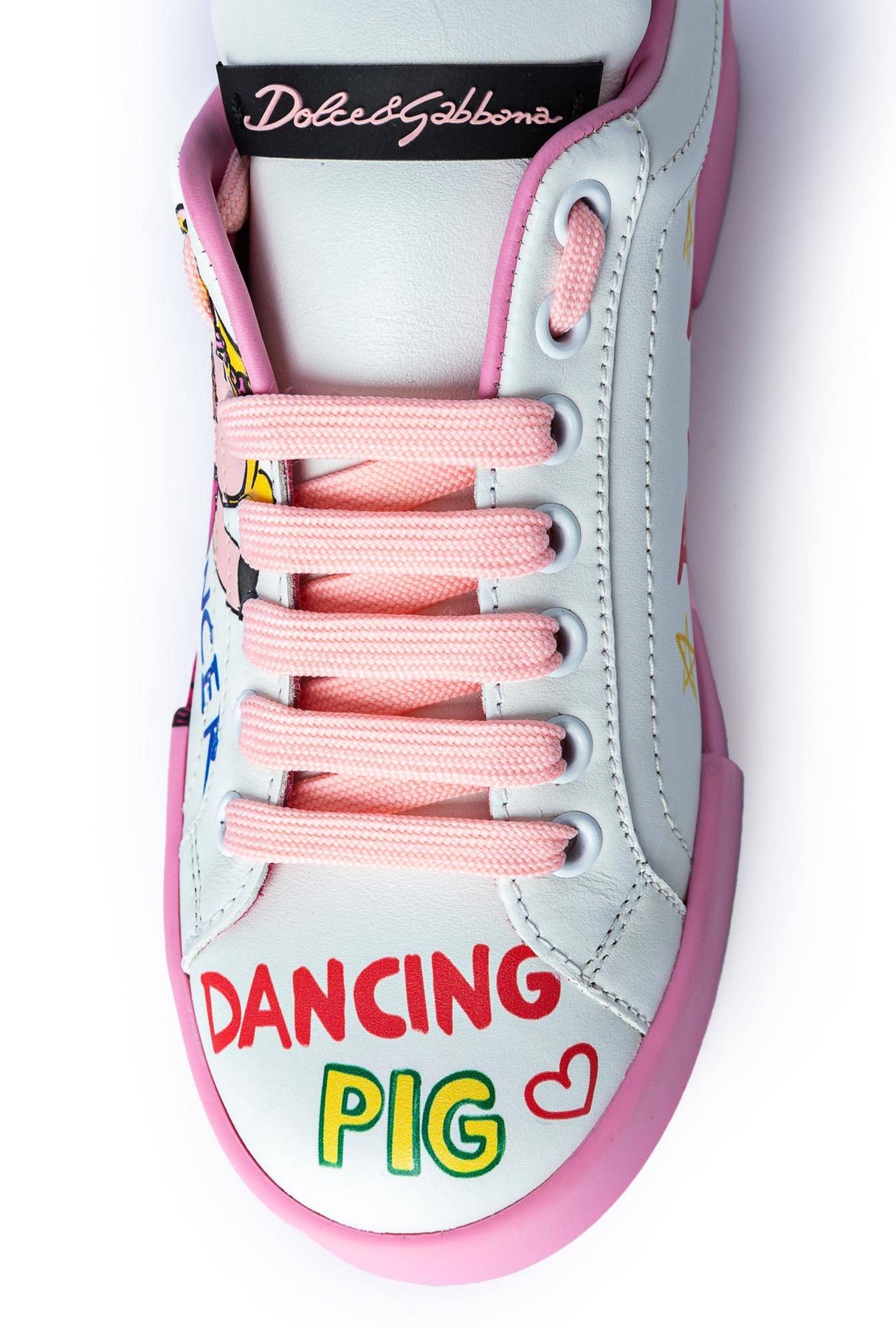 Dolce & Gabbana Women Portofino "Royal Pig" Sneakers