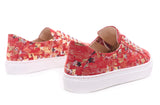 Bosccolo Womens Sneakers - Red/Gold
