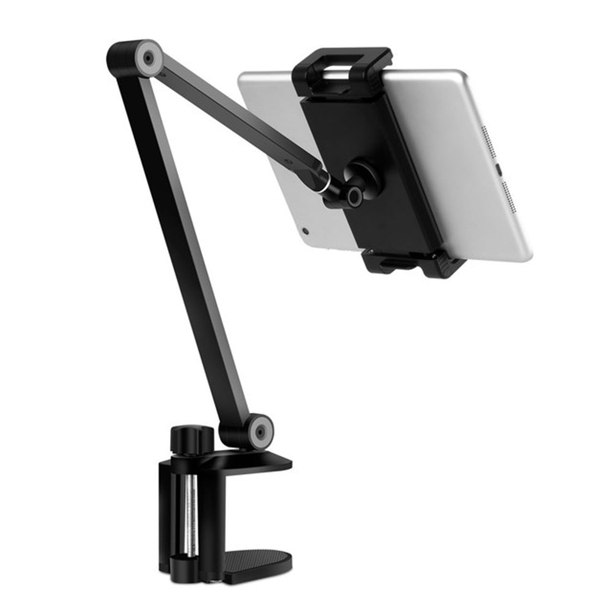 TODO Aluminium Foldable Tablet Stand Mount Clamp Holder Bracket iPhone iPad 4.7" - 12.9"