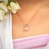 Krystal Couture Margaux Necklace Embellished with SWAROVSKI Crystal Pearls and  SWAROVSKI Crystals