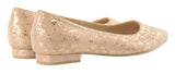 Bosccolo Womens Ballerina - Silver Plated Pale Pink
