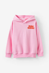 Cotton On Kids Girls Sammy Oversized Hoodie - Fairy Pink/Cherries