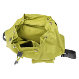 BAMEI Water-Resistant Ballistic Nylon Drawstring Backpack with Dual Front Pockets - Avocado