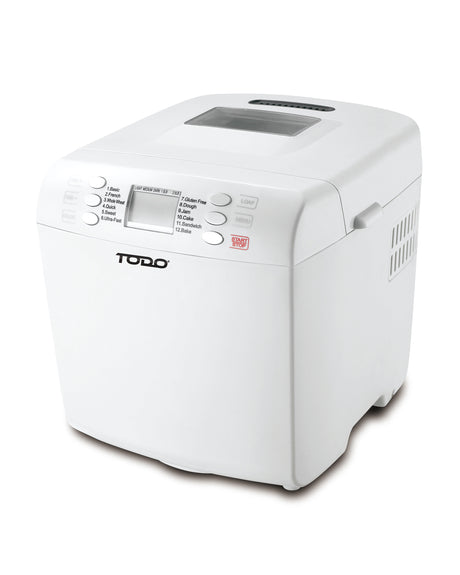 TODO Bread Maker 12 Programs Menu 550W Power Keep Warm Function White