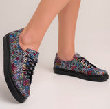 Bosccolo Womens Sneakers - Blue Multicolor
