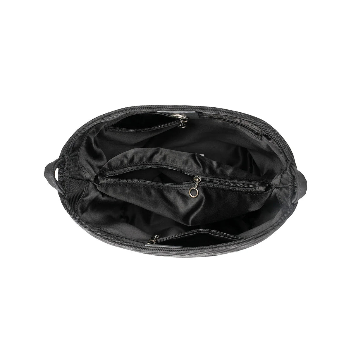 BAMEI Minimalist Water-Resistant Nylon Bucket Bag - Black