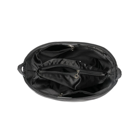 BAMEI Minimalist Water-Resistant Nylon Bucket Bag - Black