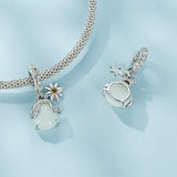 Solid 925 Signature Silver Bug Sparkle Charm