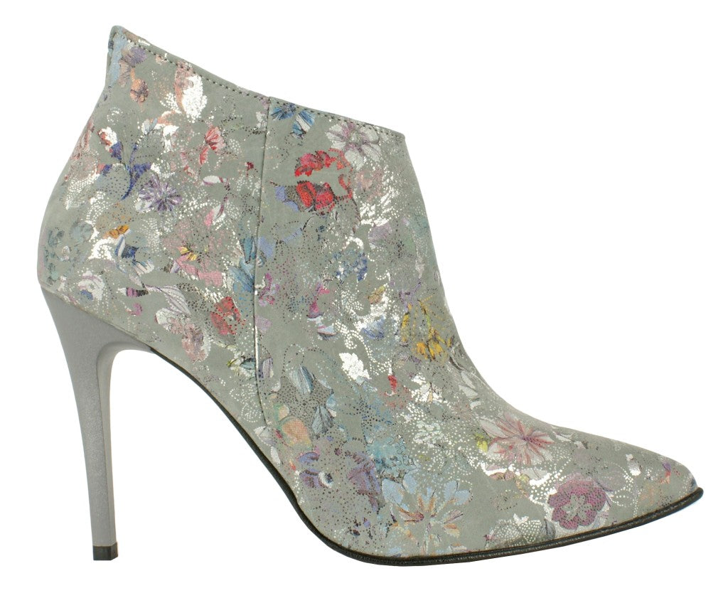 Bosccolo Womens Boots - Flowers On Grey