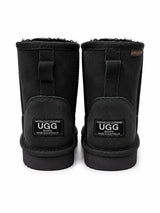 Australian Leather Ugg Mini Uggs - Black - AU6