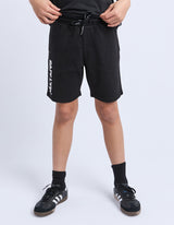St Goliath Boys Podium Fleece Short - Washed Black