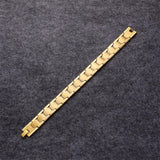 Bullion Gold Watch Band Chunky Stack Gold Layered Bracelet