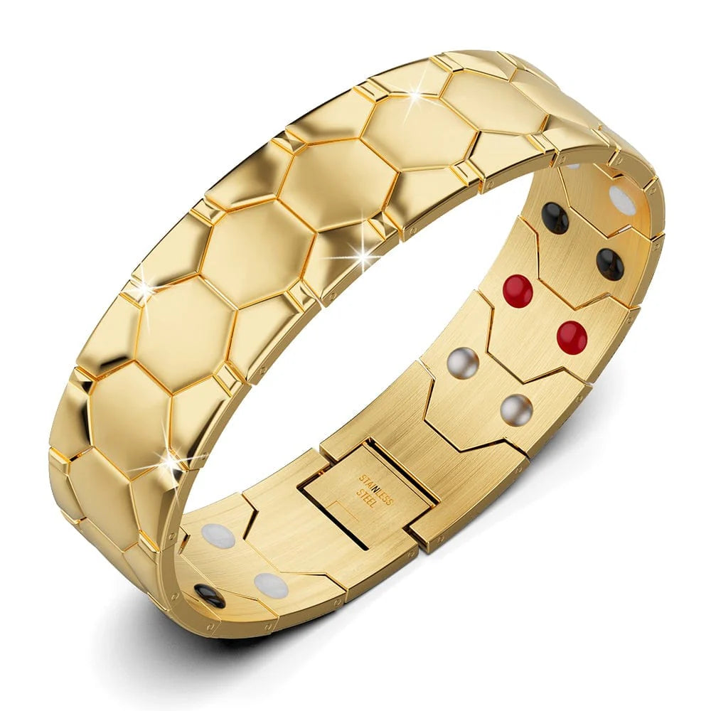 Bullion Gold Watch Band Chunky Stack Gold Layered Bracelet