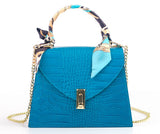 Bosccolo Handbag - Blue  Croco